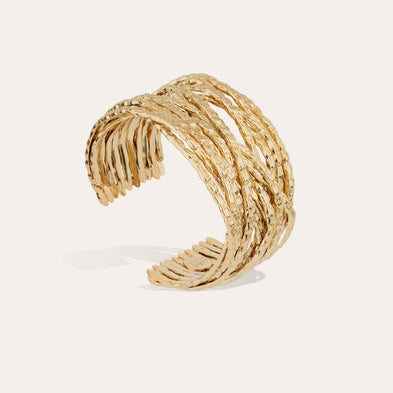 Bracelet manchette Liane doré