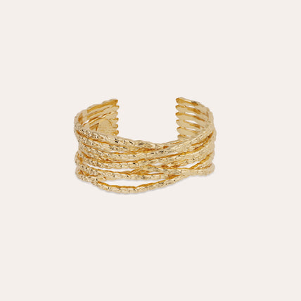 Pulsera tipo manguito «Liane» de small size , dorada