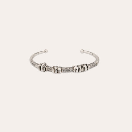 Bracelet Maranzana martelé argenté