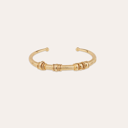 Pulsera Maranzana martillada dorada