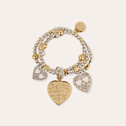 Bracciale Merlin Love bicolore