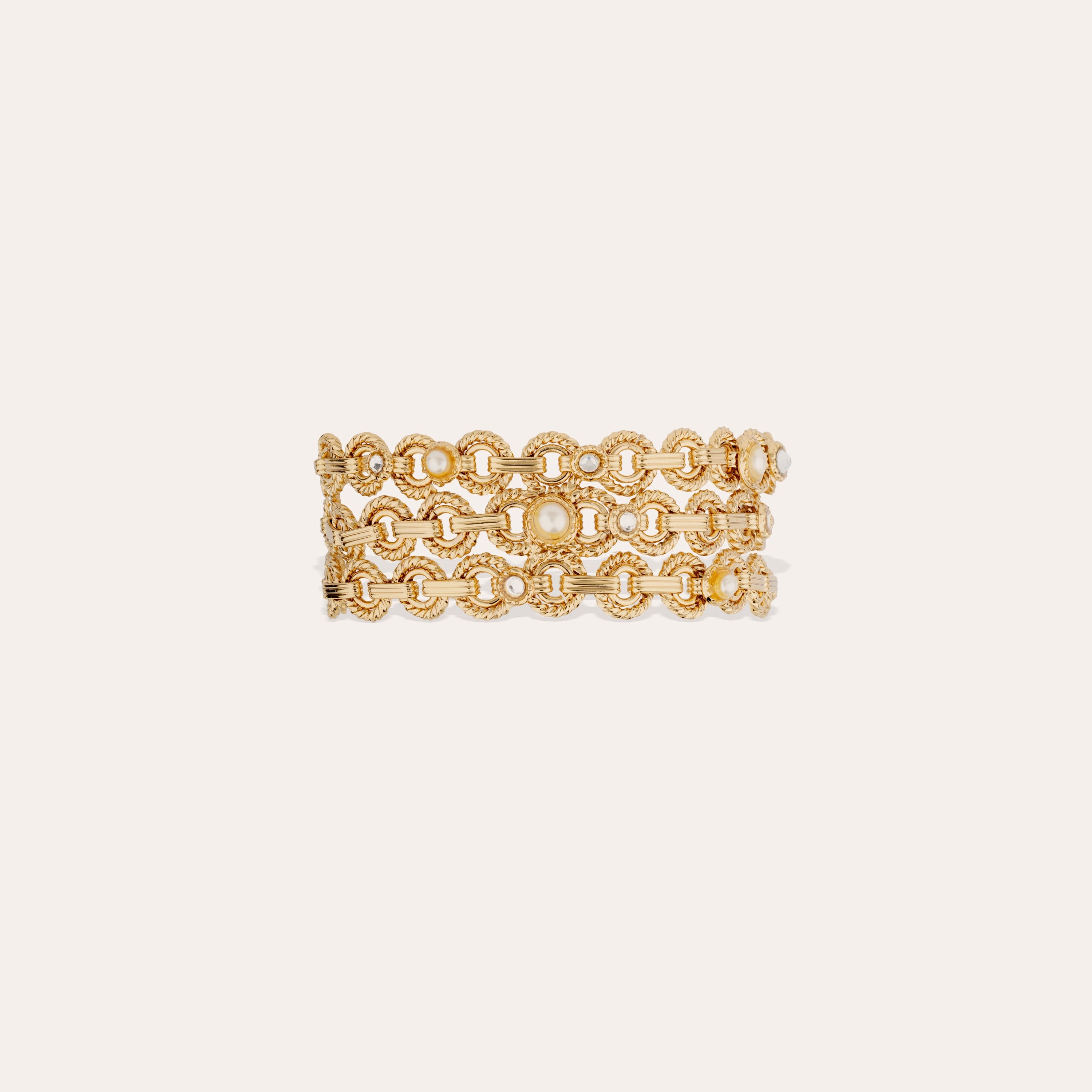 Mistral Triple Gold Bracelet – Gas Bijoux