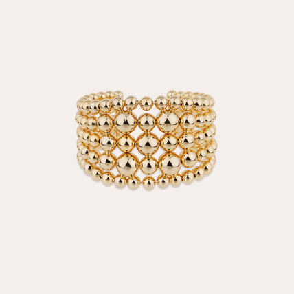Pulsera Multiperla dorada