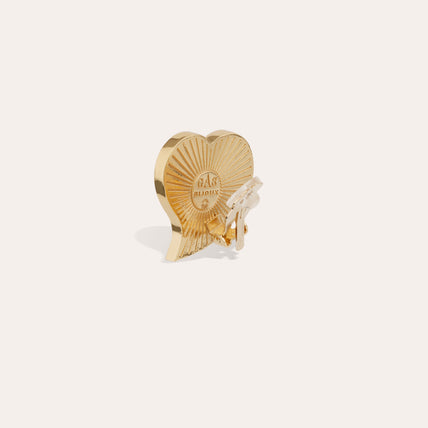 Boucles d'oreilles puces grand modèle Mirage - Nacre blanche