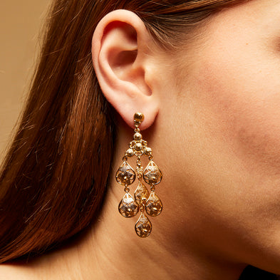 Boucles d'oreilles Orferia petit modèle dorées