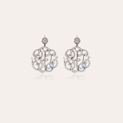 Arabesque small model silver earrings