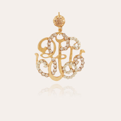 Boucles d'oreilles Arabesque petit modèle dorées