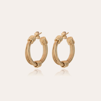 Ariane small gold hoop earrings