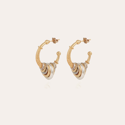 Pendientes de aro Maranzana « small size » bicolor