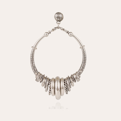 Boucles d'oreilles Maranzana argentées