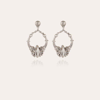 Boucles d'oreilles Maranzana petit modèle argentées