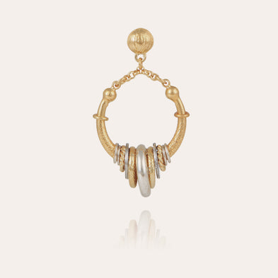 Boucles d'oreilles Maranzana mini bicolore
