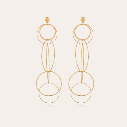 Torsade Multi gold earrings