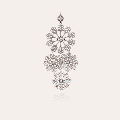 Boucles d'oreilles Neige mini argentées