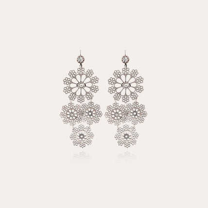 Boucles d'oreilles Neige mini argentées