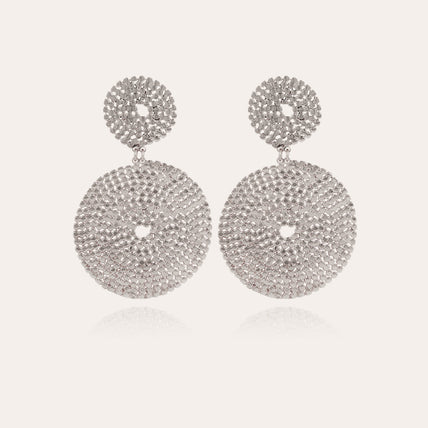 Boucles d'oreilles Onde Lucky argentées