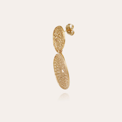 Boucles d'oreilles Onde Lucky Cercle petit modèle dorées