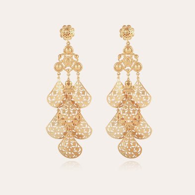 Orferia large gold earrings