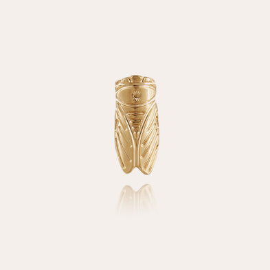 Cigale gold stud earrings