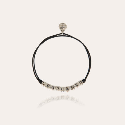 Pulsera «Bonheur» plateada