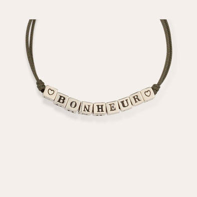 silver-plated "Bonheur" Bracelet