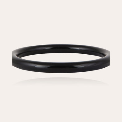 Bracelet Caftan acétate doré - Noir