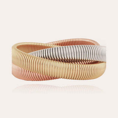 Two-tone three-strand Infinity bracelet
