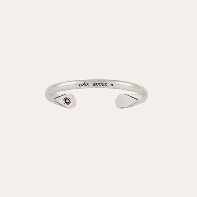 silver-plated bangle bracelet
