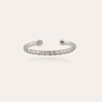 Bracelet jonc Liane argenté
