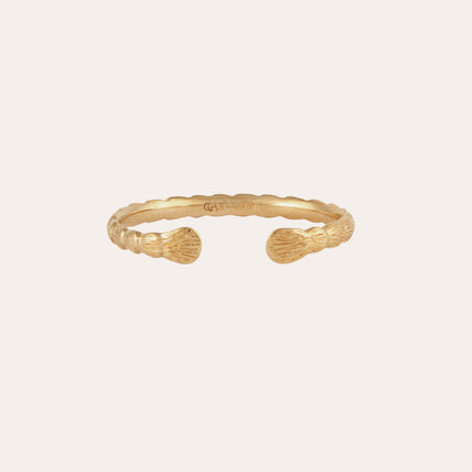 Pulsera rígida Liane dorada