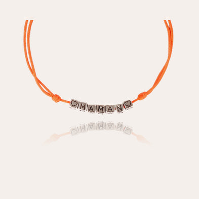 Bracelet Maman enfant argenté
