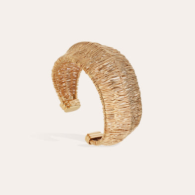 Bracelet manchette Izzia Filea doré