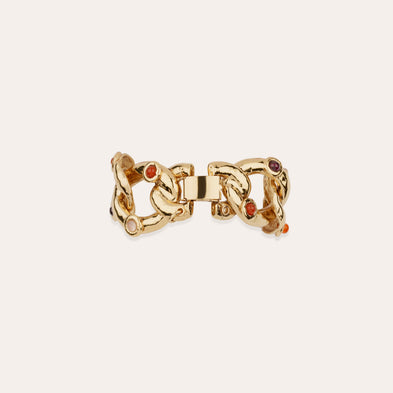 Bracelet Mitsi doré - Cornaline