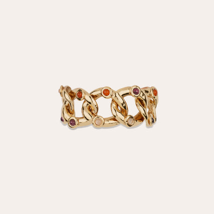 Bracelet Mitsi doré - Cornaline