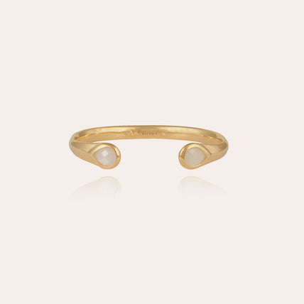 Gold Saint Germain Bracelet - White Mother-of-Pearl