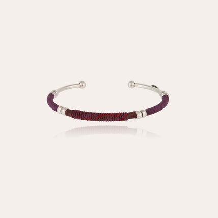 Bracelet jonc Zanzibar grand modèle argenté