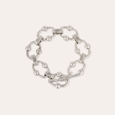 Rivage fine silver-plated bracelet