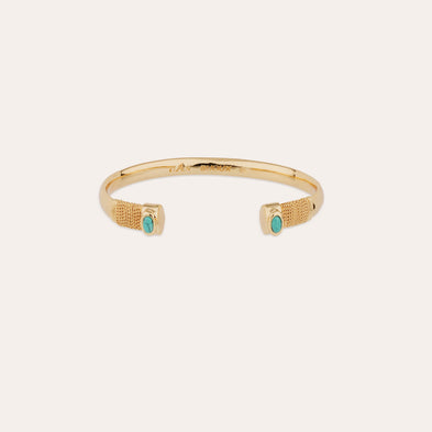 Bracelet Sarina doré - Turquoise