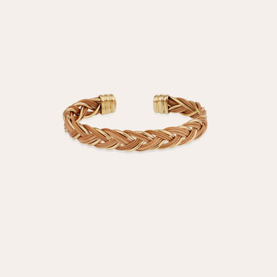 Gold Tresse Bracelet - Wicker