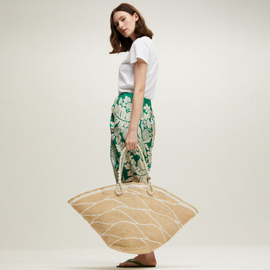 Sac panier Les Salins raphia