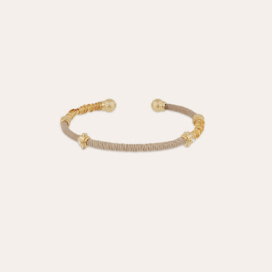 Bracelet Zanzifull jonc strass doré