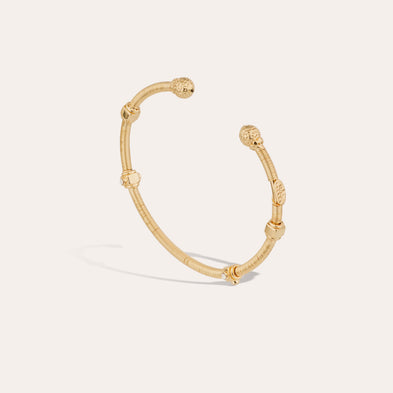 Gold Zanzifull rhinestone bangle bracelet