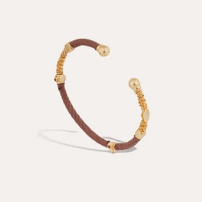 Bracelet Zanzifull jonc strass doré