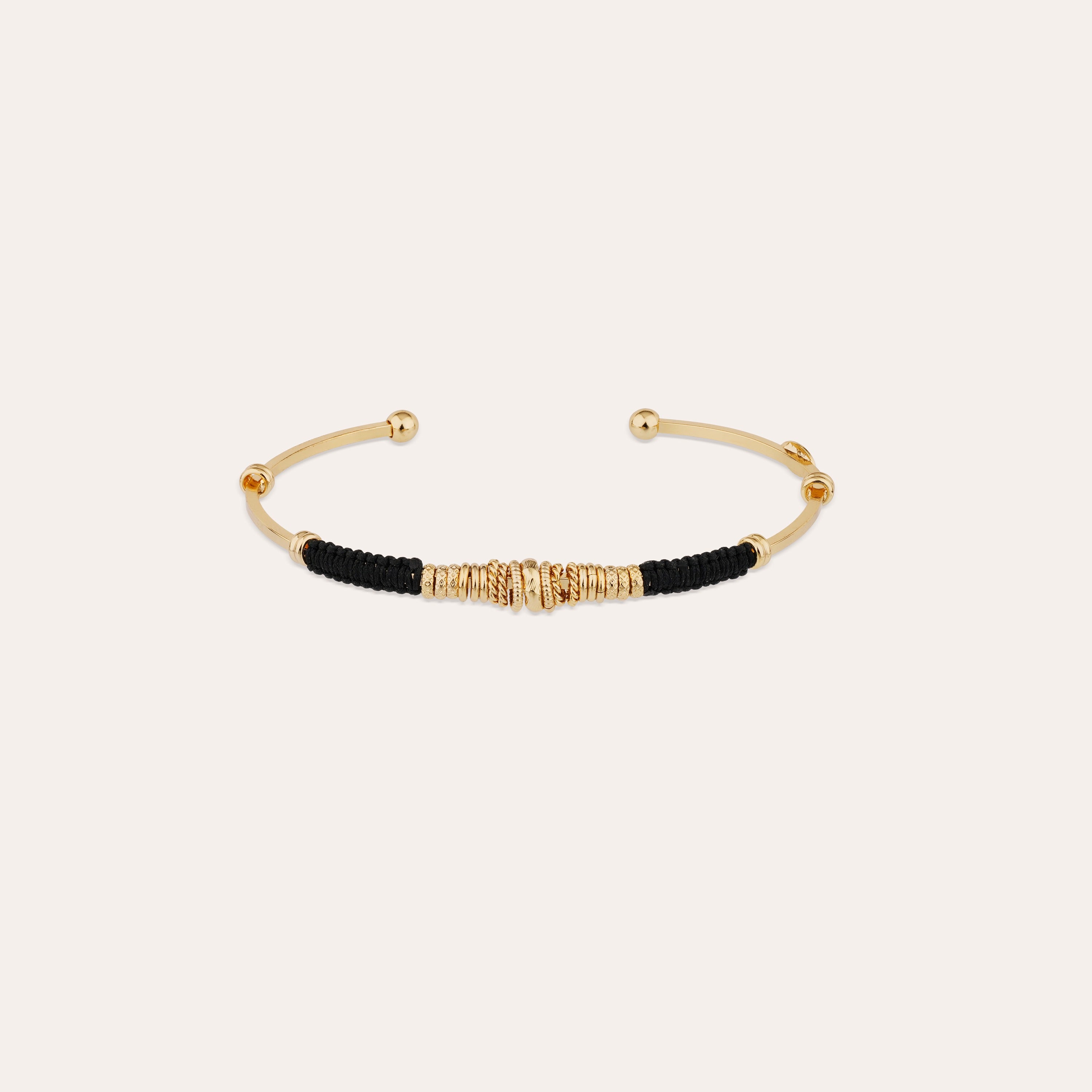 Zizanie Gold-Plated Bangle Bracelet – Gas Bijoux