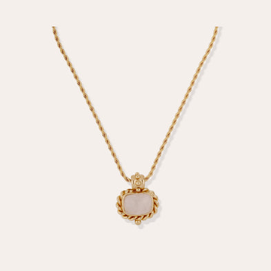 Amarante gold necklace - Rose Quartz