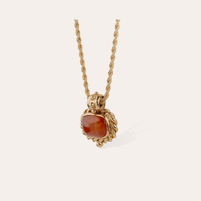 Collier Amarante doré - Cornaline