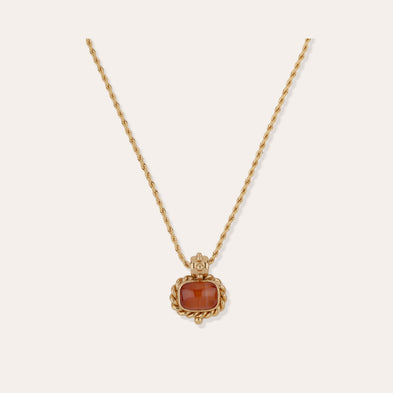 Collier Amarante doré - Cornaline