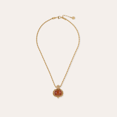 Collier Amarante doré - Cornaline
