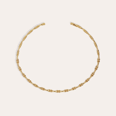 Collier Bambou doré