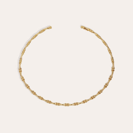 Collier Bambou doré